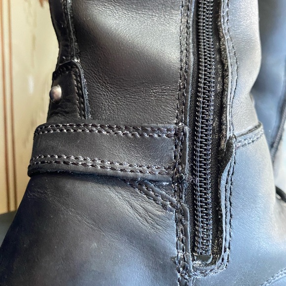 Harley Davidson Womens Leather Motorcycle Boots - Picture 5 of 8